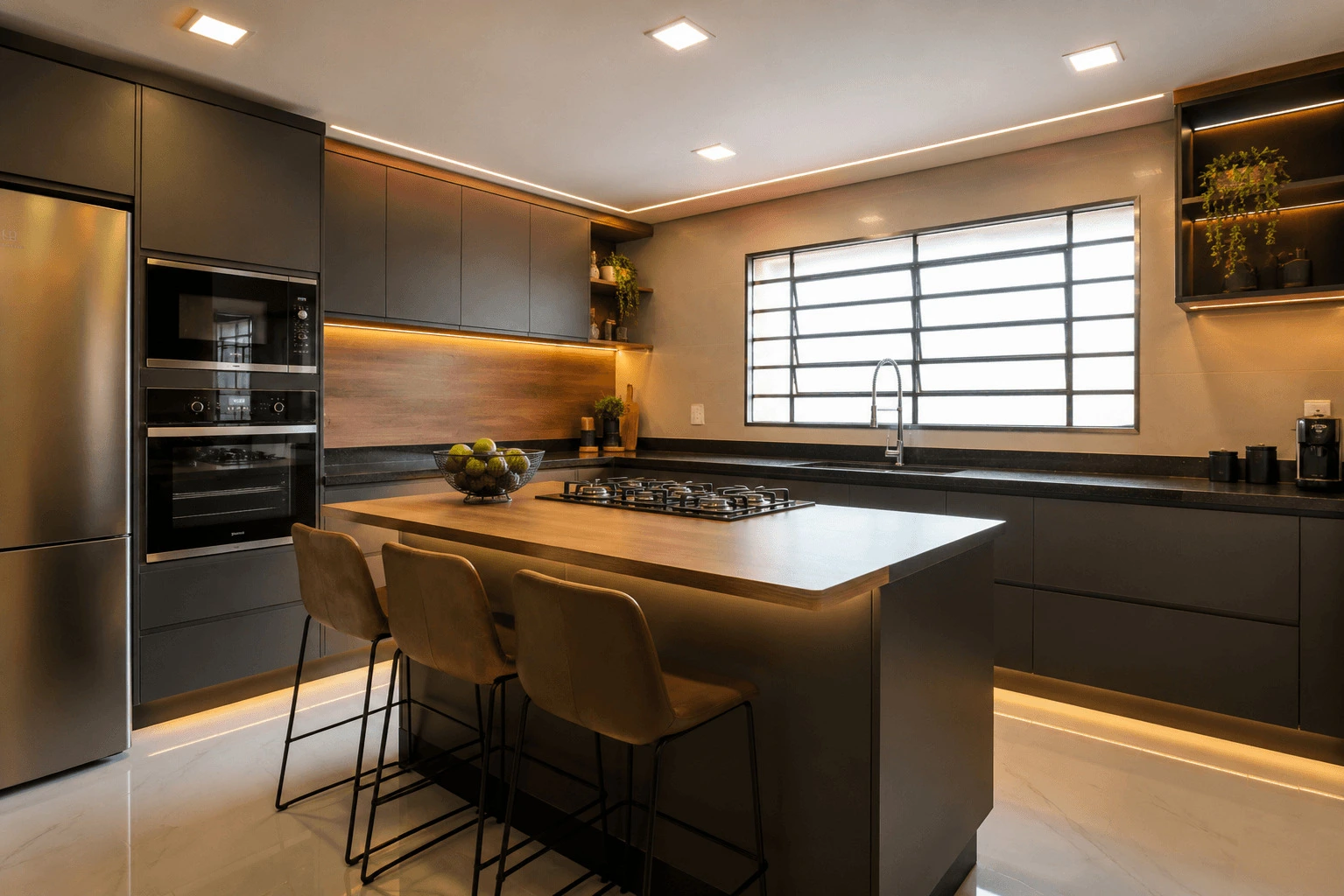 Cozinhas Planejadas em Curitiba com Estrutura Metálica e Design Exclusivo